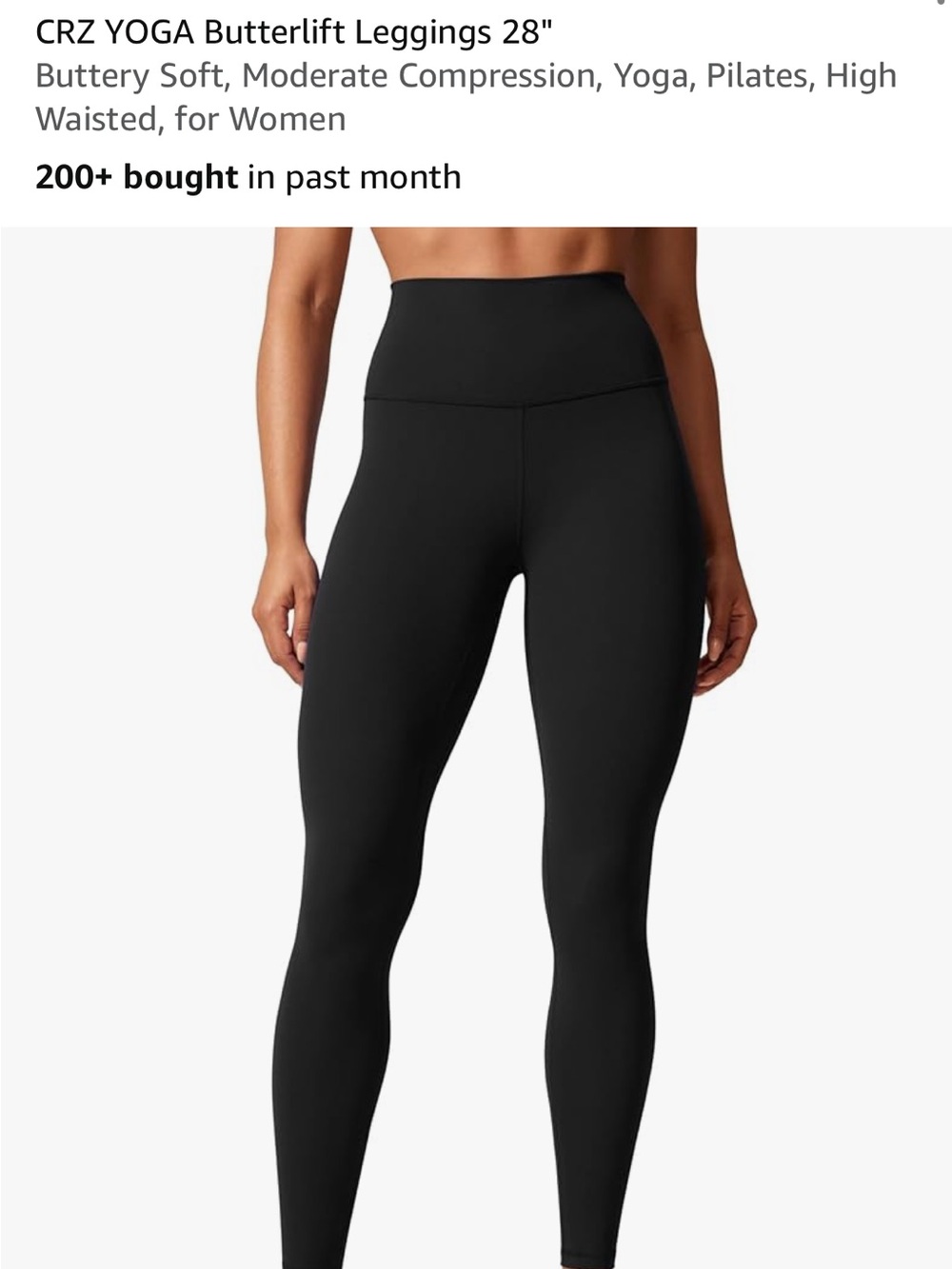 CRZ YOGA Butterlift High-Waist Leggings in Black